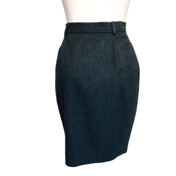 Yves Saint Laurent Rive Gauche Pencil Skirt YSL Vintage 70s 34 Made in France - Picture 7 of 11